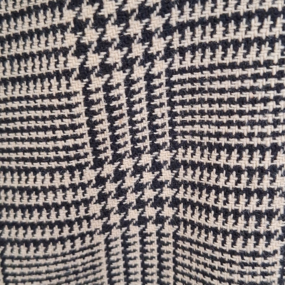 Vintage Harve Benard Houndstooth Plaid Wool Double Breasted Peacoat Size - 14 - Picture 9 of 16